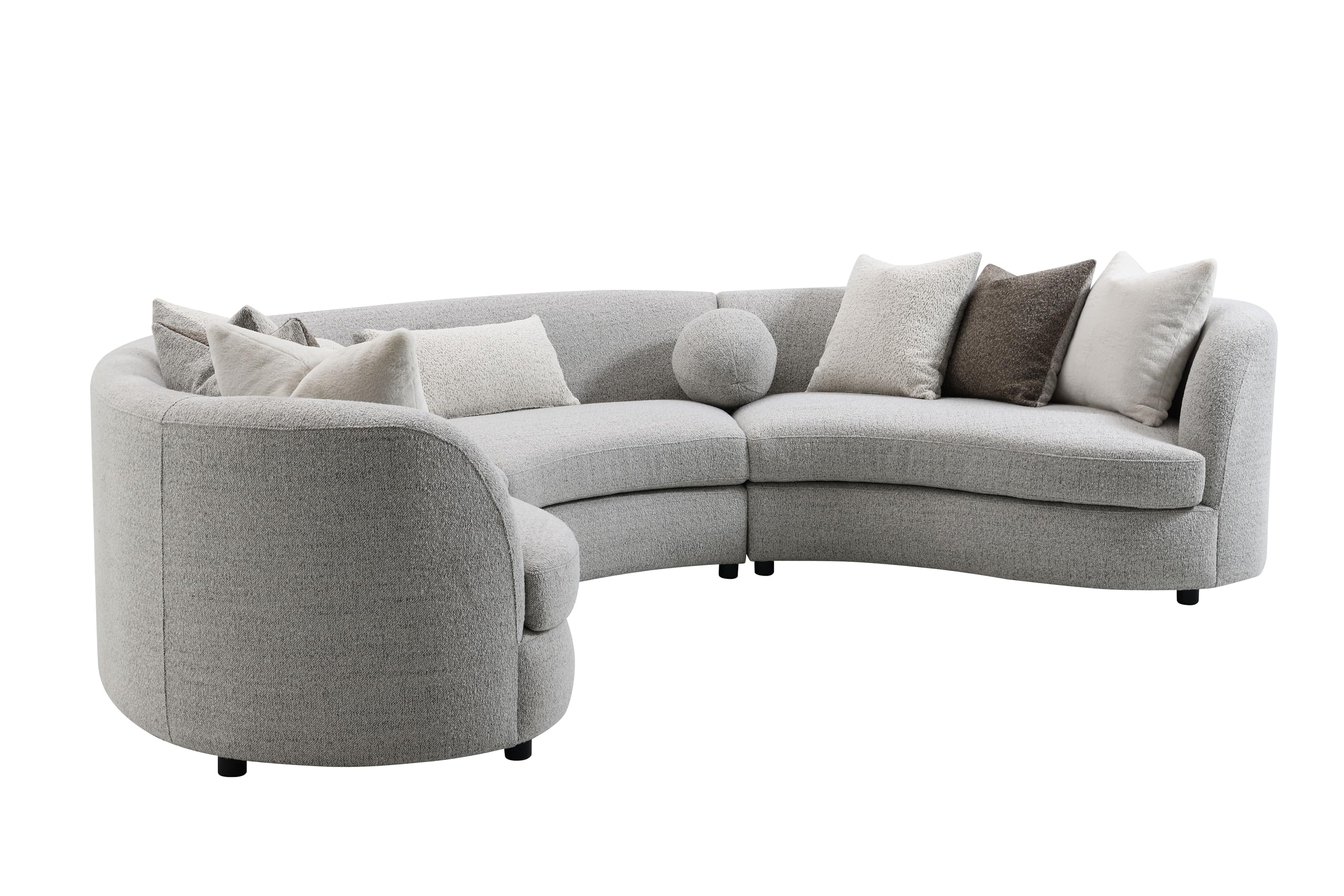 Amazon.com: Acme Ivria Fabric Upholstered Sectional Sofa with 9